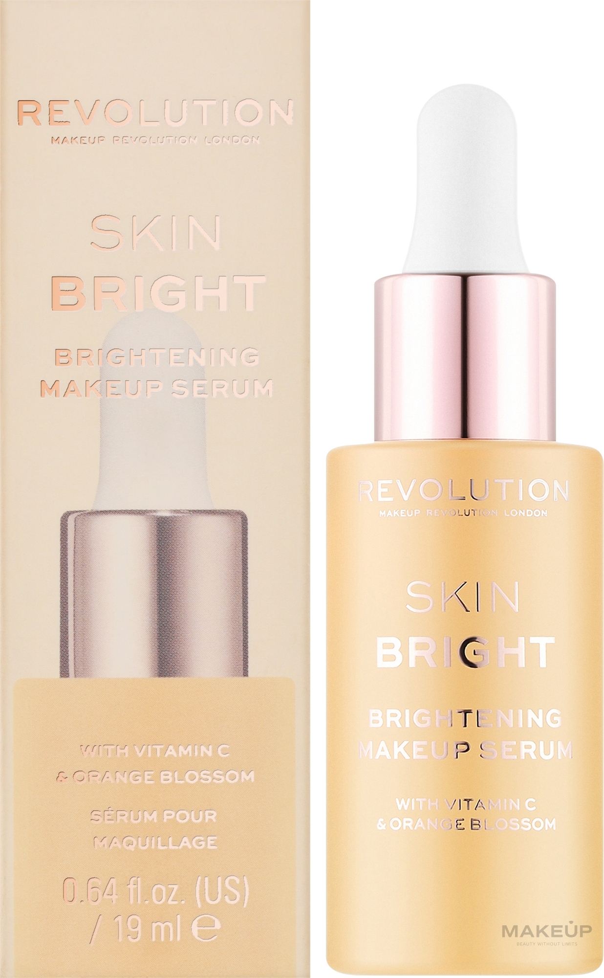 Сыворотка для макияжа - Makeup Revolution Skin Bright Brightening Makeup Serum — фото 19ml