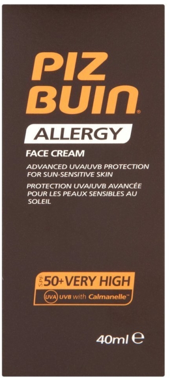 Солнцезащитный крем для лица - Piz Buin Allergy Face Cream SPF50 — фото N2