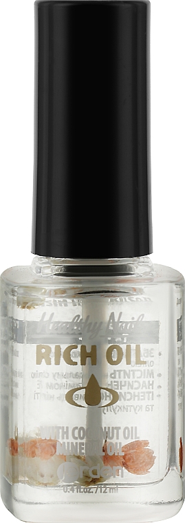Масло для кутикулы и ногтей с сухоцветами "Кокос" № 168 - Jerden Healthy Nails Rich Oil