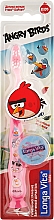 Парфумерія, косметика Зубна щітка "Angry Birds" з ковпачком, рожева - Longa Vita