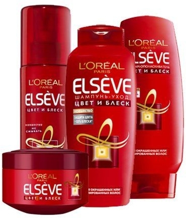 Шампунь для окрашенных волос "Цвет и Блеск" - L'Oreal Paris Elseve Shampoo Color Vive — фото N2