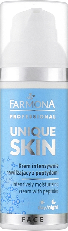 Інтенсивний зволожувальний крем з пептидами - Farmona Professional Unique Skin Intensively Moisturizing Cream With Peptides — фото N1