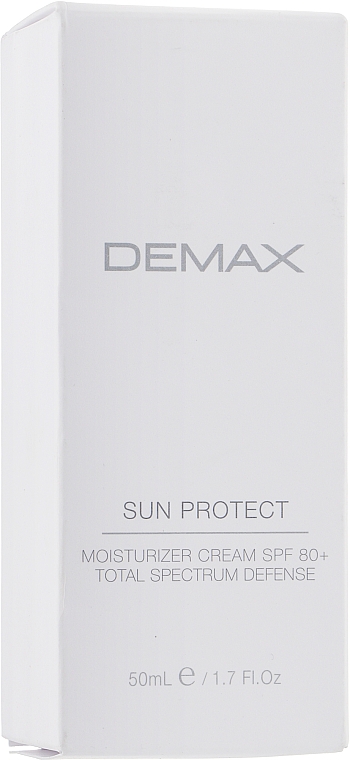 Антиоксидантный защитный увлажнитель - Demax Sun Protect Moisturizer Cream SPF 80+ — фото N3