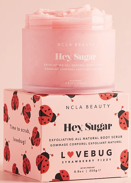 Скраб для тела - NCLA Beauty Hey, Sugar Lovebug Body Scrub Strawberry Fizzy — фото N1