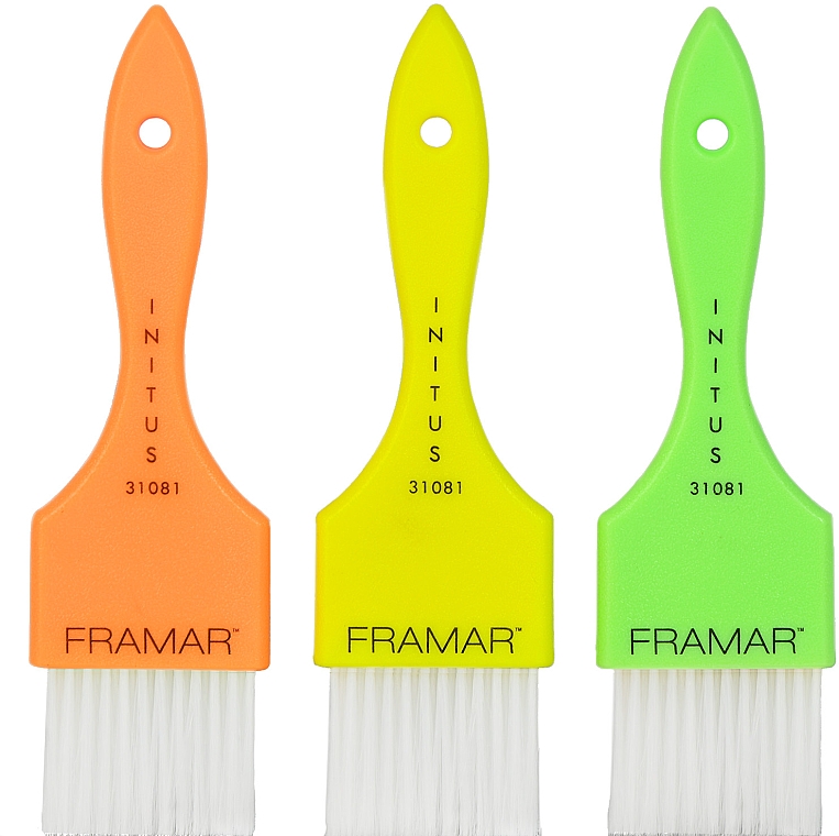 Лімітована колекція пензлів "Мрія колориста" - Framar Power Painter Brush Set Neon — фото N1
