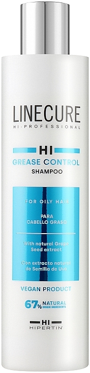 Шампунь для жирных волос - Hipertin Linecure Vegan Grease Control Shampoo — фото N2