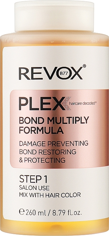 Средство для салонного восстановления волос, шаг 1 - Revox Plex Bond Multiply Formula Step 1 — фото N1