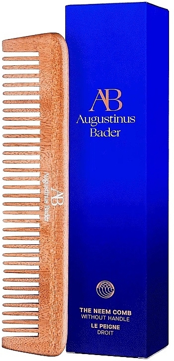 Гребінець з деревини німа без ручки - Augustinus Bader The Neem Comb Without Handle — фото N1