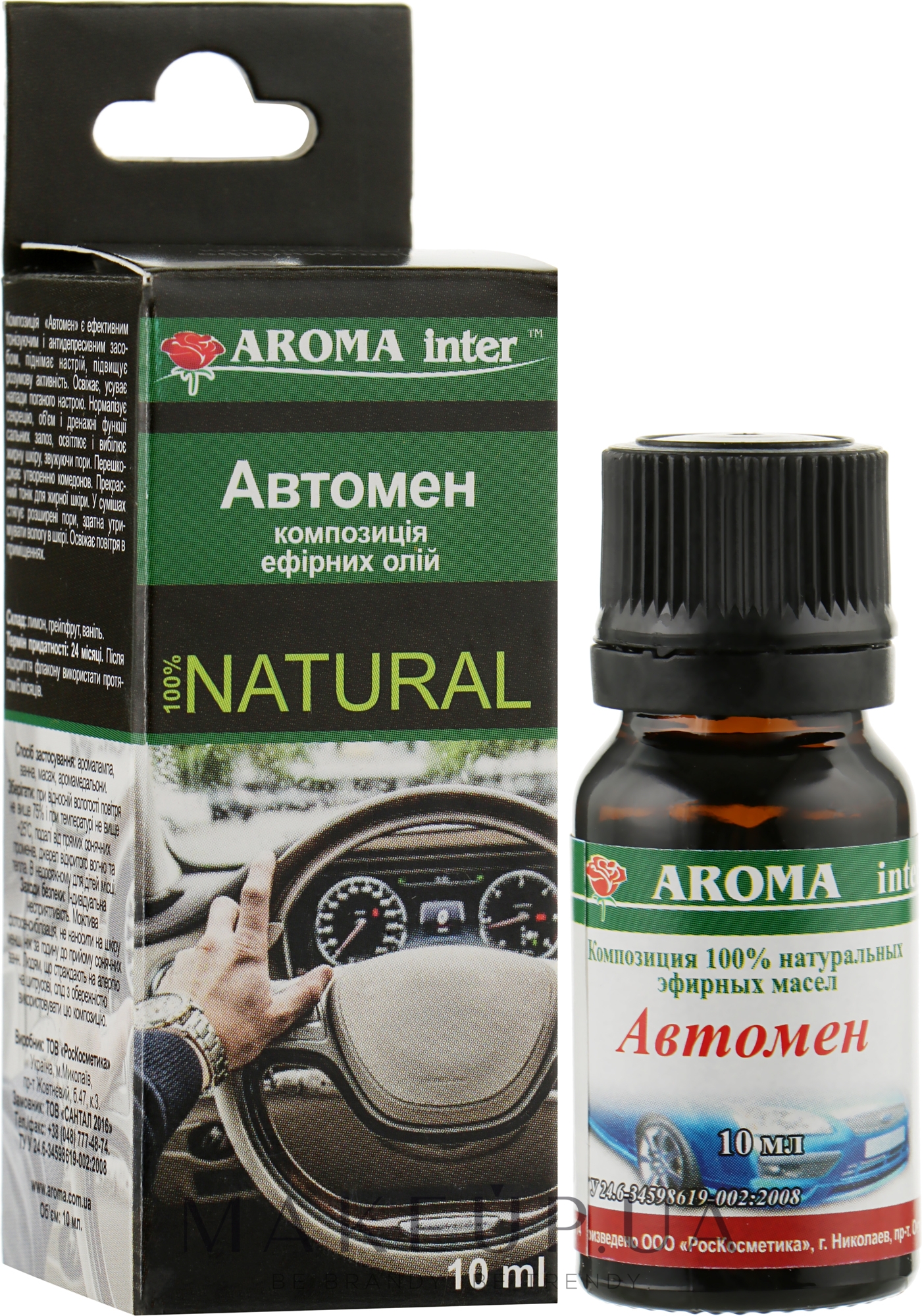 Композиція ефірних олій "Автомен" - Aroma Inter — фото 10ml