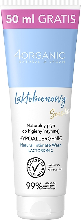 Натуральное средство для интимной гигиены - 4Organic Natural intimate Wash — фото N1
