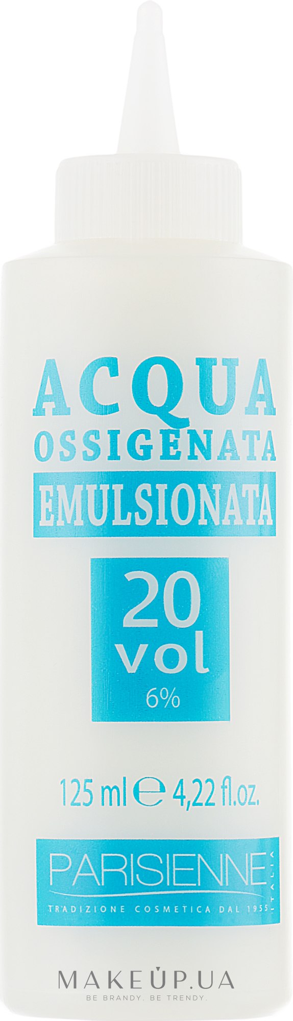 Эмульсионный окислитель 20 Vol - Parisienne Italia Acqua Ossigenata Emulsionata — фото 125ml