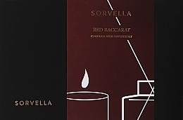 Набір - Sorvella Perfume Home Fragrance Red Baccarat (aroma diffuser/120ml + candle/170g) — фото N1