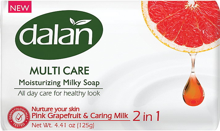 Мыло туалетное "Розовый грейпфрут и молоко" - Dalan Multi Care