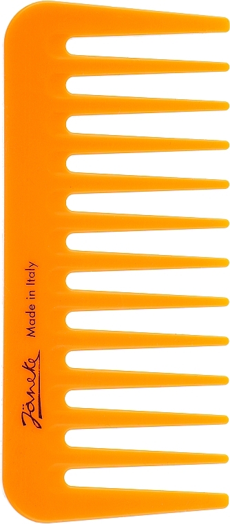 Расческа для волос, желто-оранжевая - Janeke Supercomb Small — фото N1