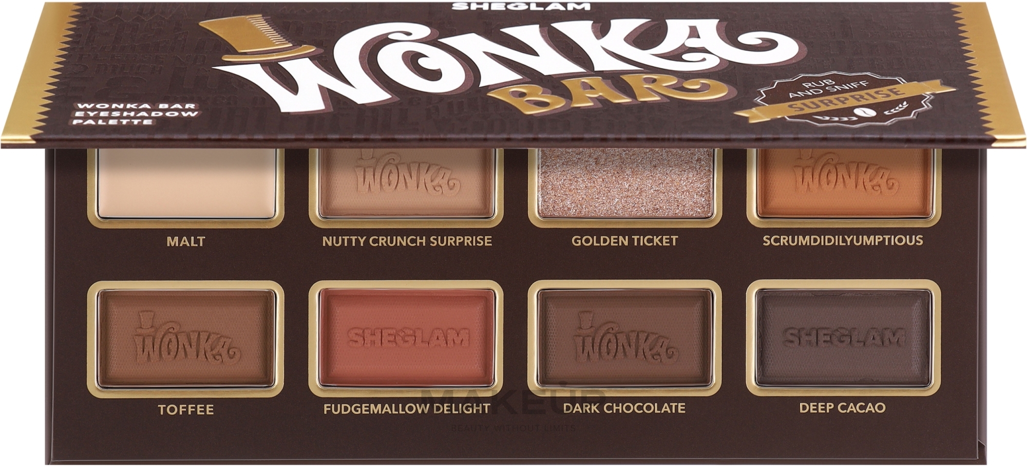 Палетка тіней для повік - Sheglam Willy Wonka Wonka Bar Eyeshadow Palette — фото Multicolor