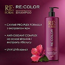 Реконструирующий шампунь для восстановления окрашенных волос «Сохранение цвета» - Re:form Re:color Reconstructing Shampoo — фото N4