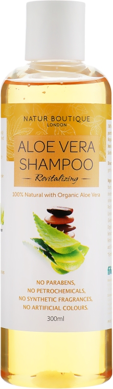 Натуральный шампунь для волос с органическим алоэ вера - Natur Boutique Aloe Vera Shampoo Revitalizing — фото N2