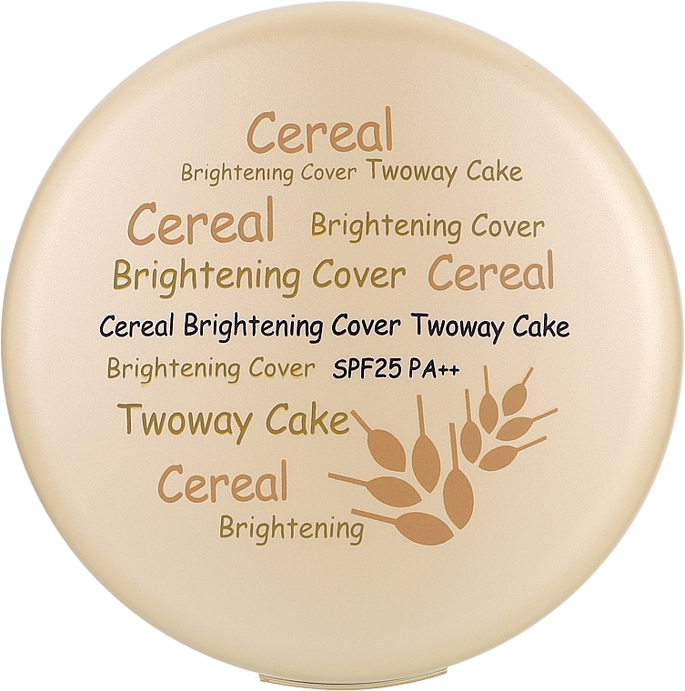 Рисова пудра зі змінним блоком - Enough Cereal Brightening Cover Two Way Cake SPF 25 PA++ Refill — фото N2