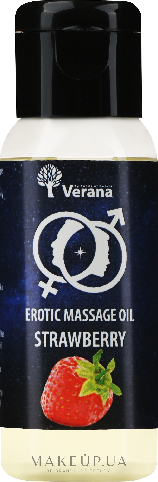 Масло для эротического массажа "Клубника" - Verana Erotic Massage Oil Strawberry — фото 30ml