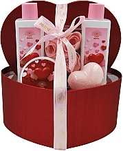 Духи, Парфюмерия, косметика Набор, 5 продуктов - Aurora Red Heart Gift Set
