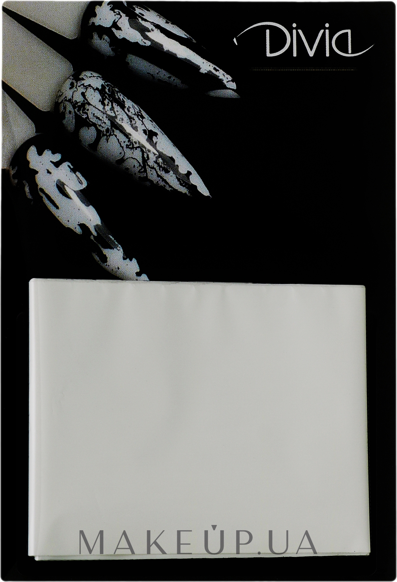 Фольга перебивна для дизайну нігтів - Divia Nail Transfer Foil, Di844 — фото 01 - Белая матовая