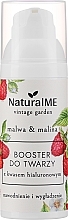 Бустер для обличчя з гіалуроновою кислотою "Мальва та малина" - NaturalME Vintage Garden Malwa & Raspberry Hydration & Smoothing Booster — фото N1