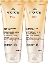 Парфумерія, косметика Набір - Nuxe Sun After-Sun Hair & Body Shampoo (shm/gel/2x200ml)
