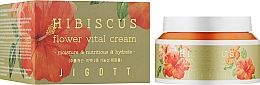 Крем для лица "Антивозрастной" с экстрактом гибискуса - Jigott Hibiscus Flower Vital Cream — фото N2