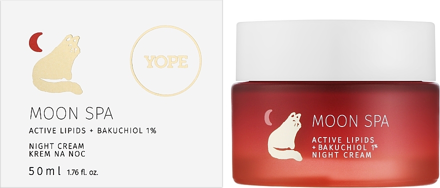 Ночной крем для лица - Yope Moon Spa Active Lipids + Bakuchiol 1% Night Cream — фото N2