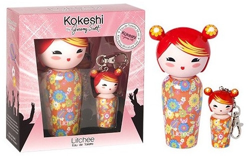 Kokeshi Parfums Litchee by Jeremy Scott - Набор (edt/50ml + edt/5ml з аксесуаром)