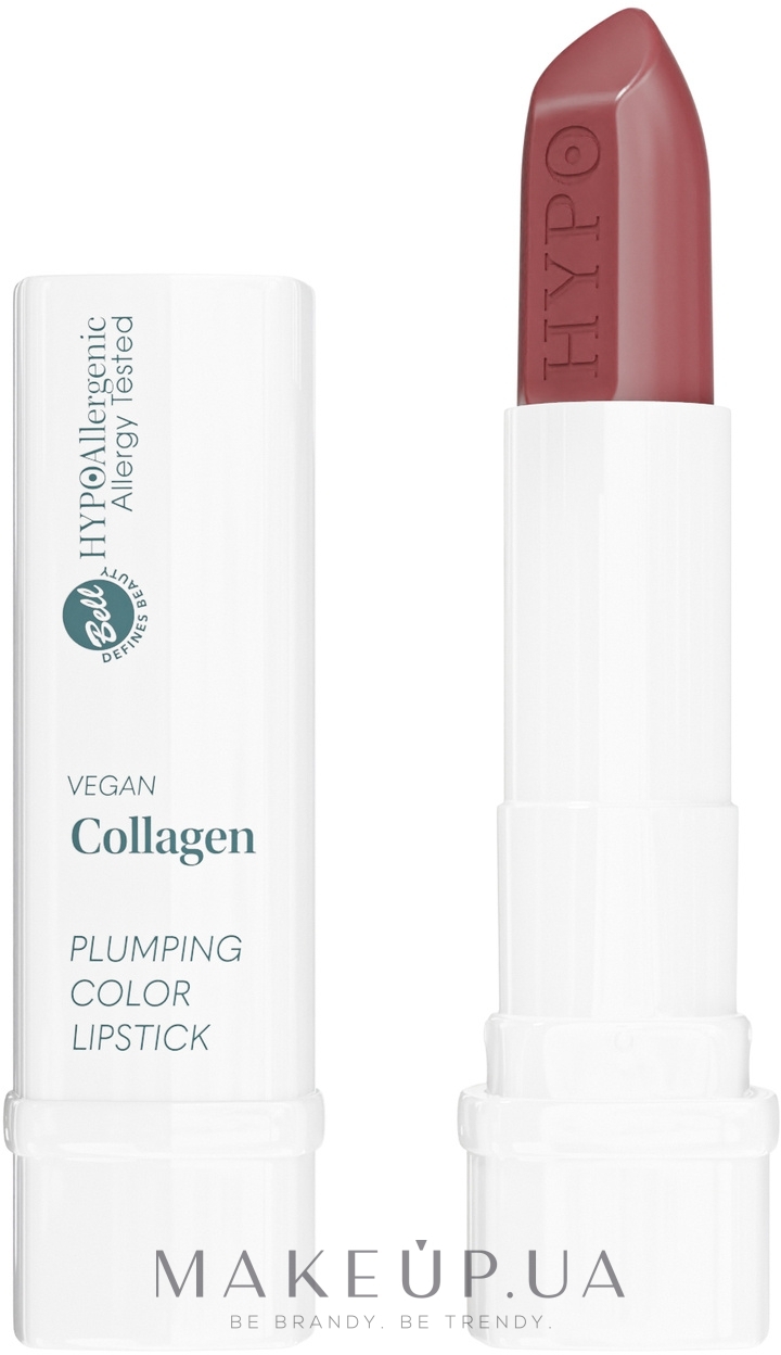 Помада для губ - Bell HypoAllergenic Vegan Collagen Plumping Color Lipstick — фото 01