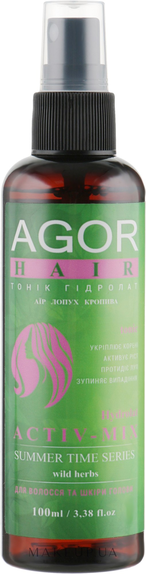 Тоник для волос "Гидролат Activ-Mix" - Agor Summer Time Hair Tonic — фото 100ml
