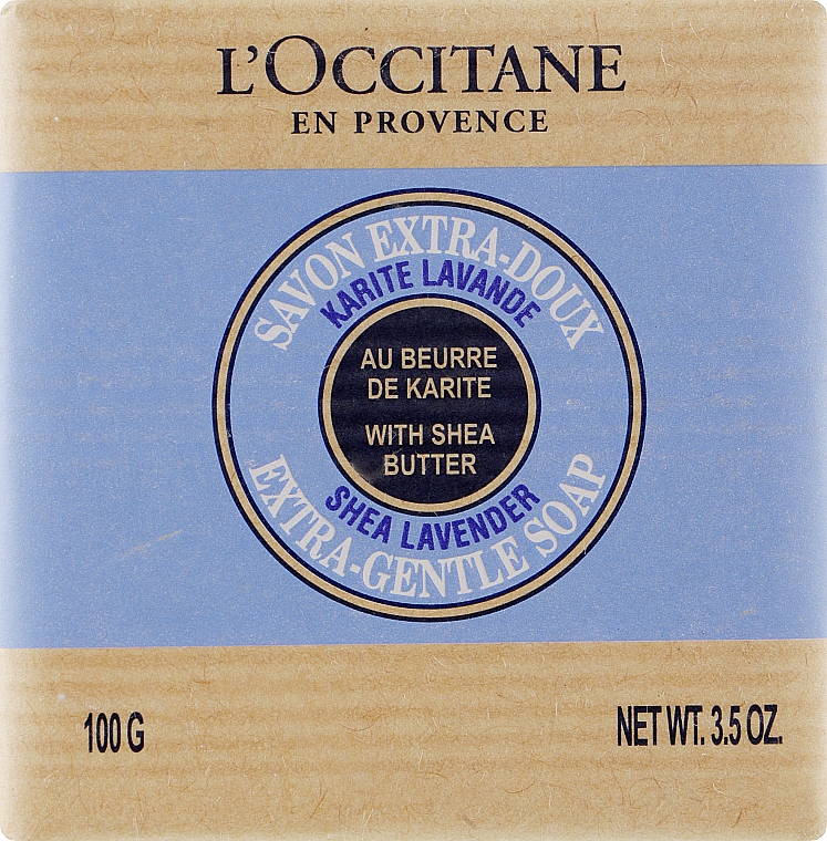 Мыло "Карите-лаванда" - L'occitane Shea Butter Extra Gentle Soap-Lavender