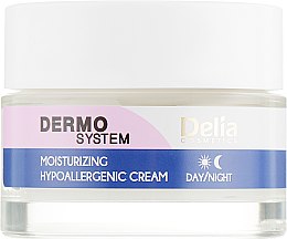Гіпоалергенний зволожувльний крем для обличчя - Delia Dermo System Moisturizing Hypoallergenic Cream — фото N2