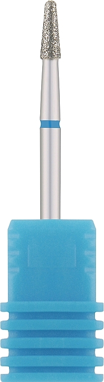 Фреза алмазная "Конус, полусферический конец",855 025B, 2,5 мм, синяя - Nail Drill — фото N1