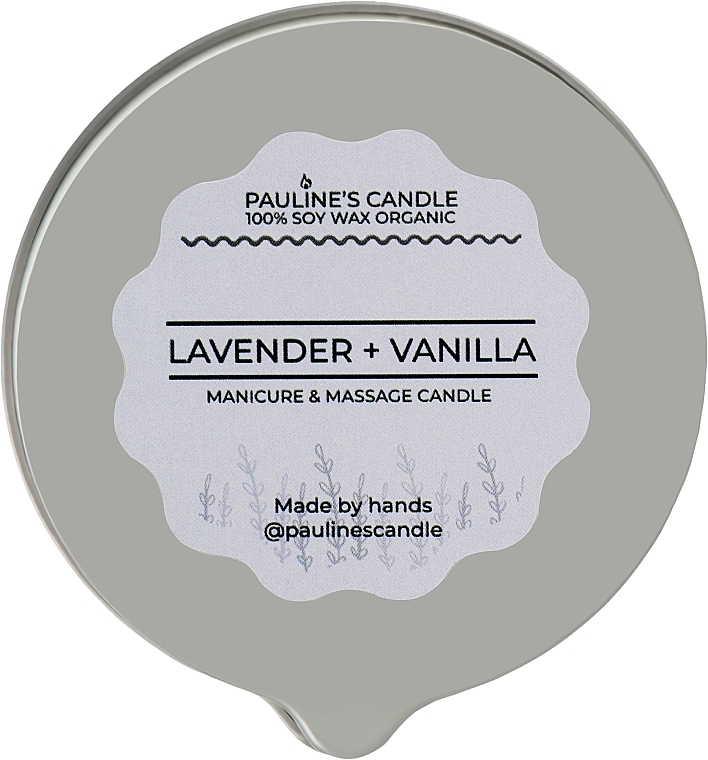 Массажная свеча "Лаванда и ваниль" - Pauline's Candle Lavender & Vanilla Manicure & Massage Candle — фото N5