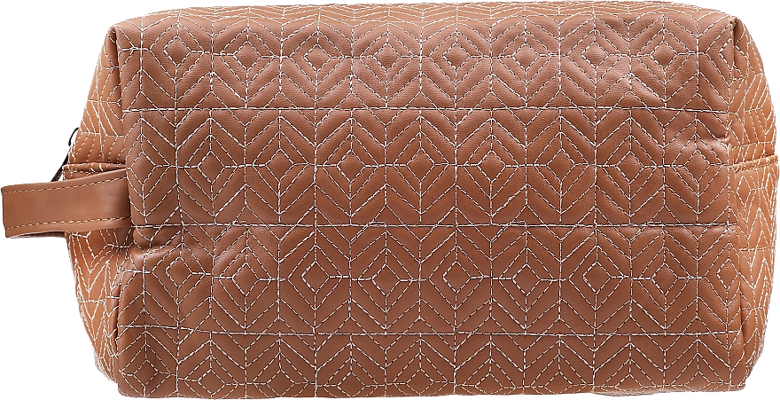 Женская косметичка "Stitch", 98338, коричневая - Top Choice — фото N1