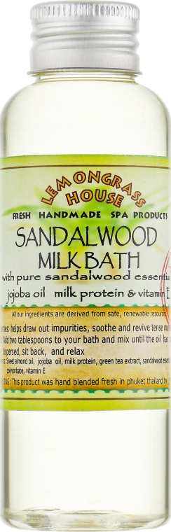 Молочная ванна "Сандал" - Lemongrass House Sandalwood Milk Bath — фото N1