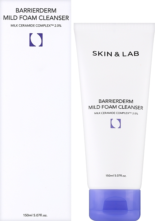 УЦЕНКА Мягкая барьерная пенка для умывания с керамидами - Skin&Lab Barrierderm Mild Foam Cleanser * — фото N2