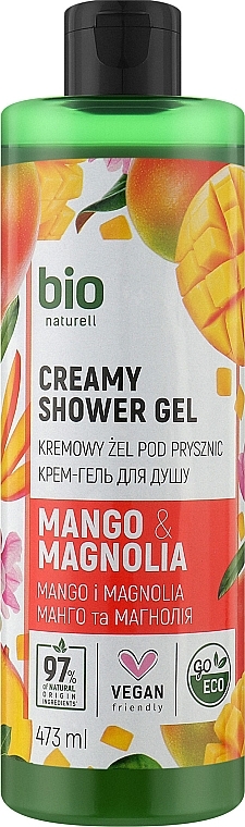 Крем-гель для душа "Mango & Magnolia" - Bio Naturell Creamy Shower Gel