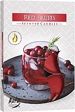 Набір чайних свічок "Червоні фрукти" - Bispol Red Fruits Scented Candles — фото N1