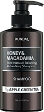 Шампунь «Apple Green Tea» - Kundal Honey & Macadamia Shampoo — фото N1