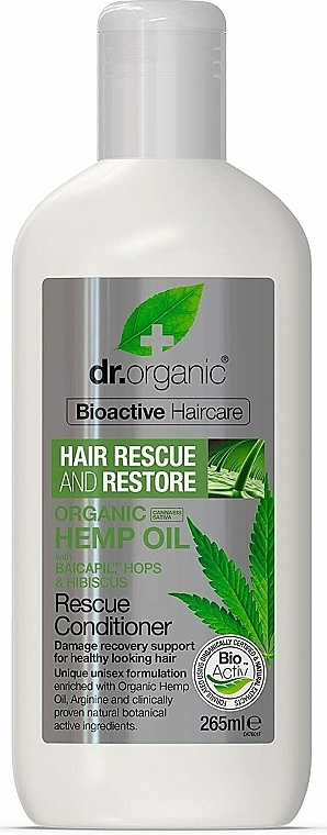 Кондиціонер для волосся «Конопляна олія» - Dr. Organic Bioactive Haircare Hemp Oil Rescue Conditioner — фото N3