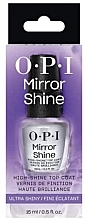 Топовое покрытие для придания бриллиантового блеска и защиты от выцветания - OPI Mirror Shine Top Coat NTT37 — фото N2