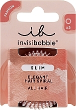 Парфумерія, косметика Резинка-браслет для волосся - Invisibobble Slim Pink Monocle Elegant Hair Spiral