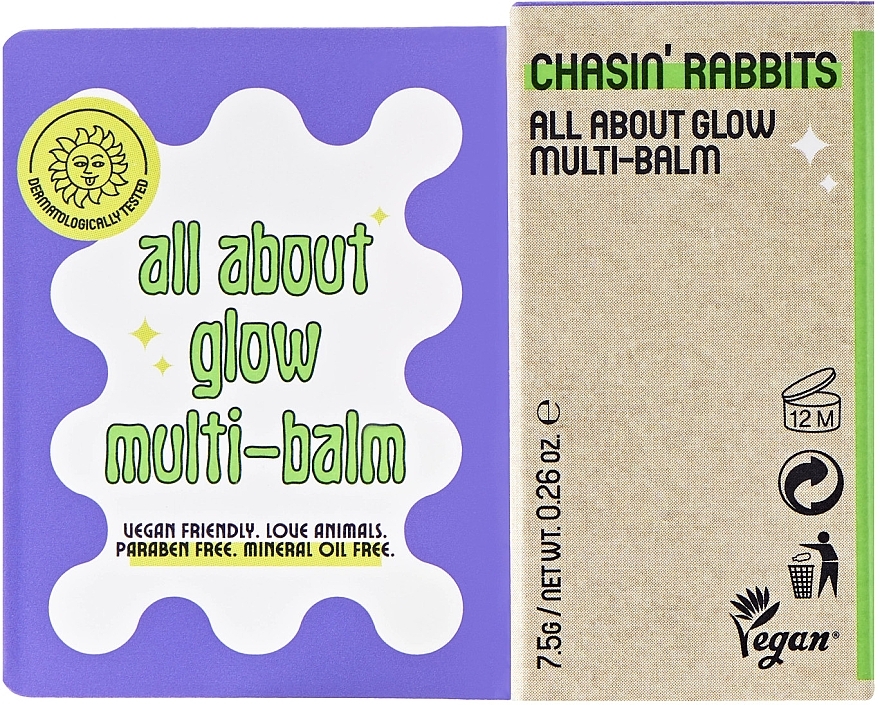 Універсальний зволожувальний бальзам у стіку - Chasin' Rabbits All About Glow Multi-Balm — фото N2
