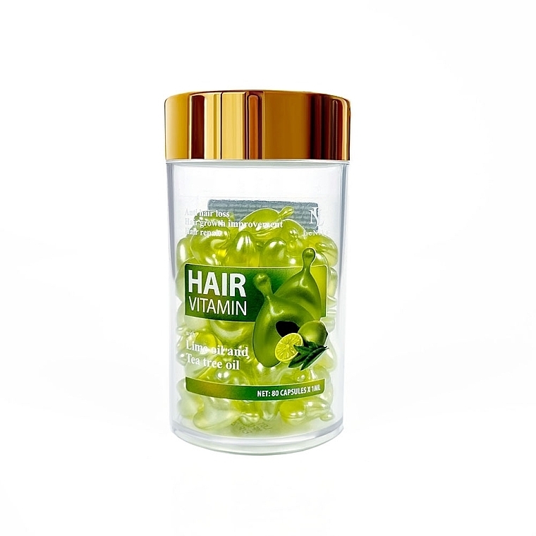 Капсулы от выпадения и для роста волос с маслом лайма и маслом чайного дерева - LeNika — фото N4