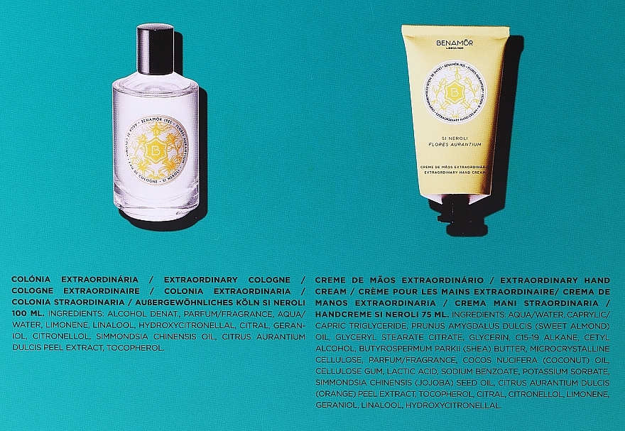 Набор - Benamor Si Neroli (cologne/100ml + hand/cream/75ml) — фото N3