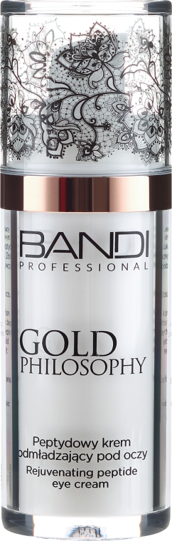 Пептидный крем для контура глаз - Bandi Professional Gold Philosophy Rejuvenating Peptide Eye Cream — фото N2