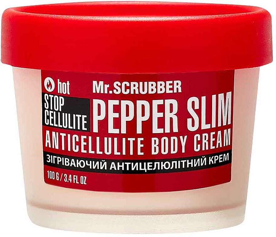 Зігрівальний антицелюлітний крем для тіла - Mr.Scrubber Stop Cellulite Pepper Slim Anticellulite Body Cream — фото N1